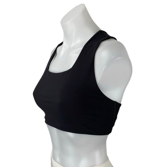 Free People Women's Black Sleeveless Racerback Sports Bra Crop Tank Top Size XS - Picture 2 of 4